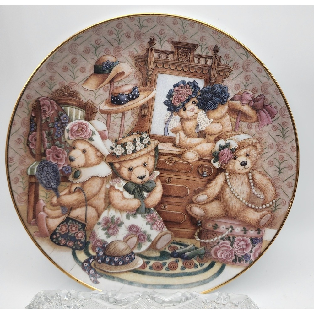 Franklin Mint Hats Off To Teddy Nita Showers Porcelain Collector‎ Plate 8 inch